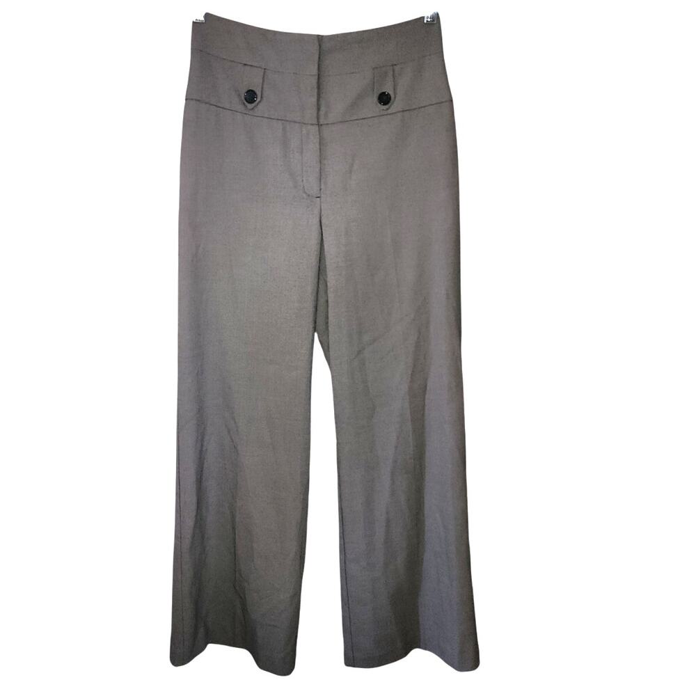 Worthington High Waist Houndstooth Wide Leg Career Pants Size 10